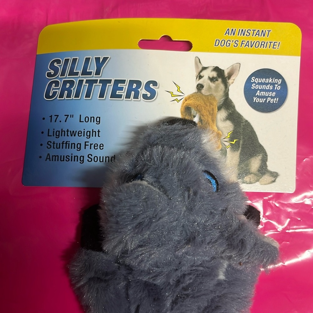 NEW Tekno Silly Critters Dog Toy Fox unstuffed BNWT NEW